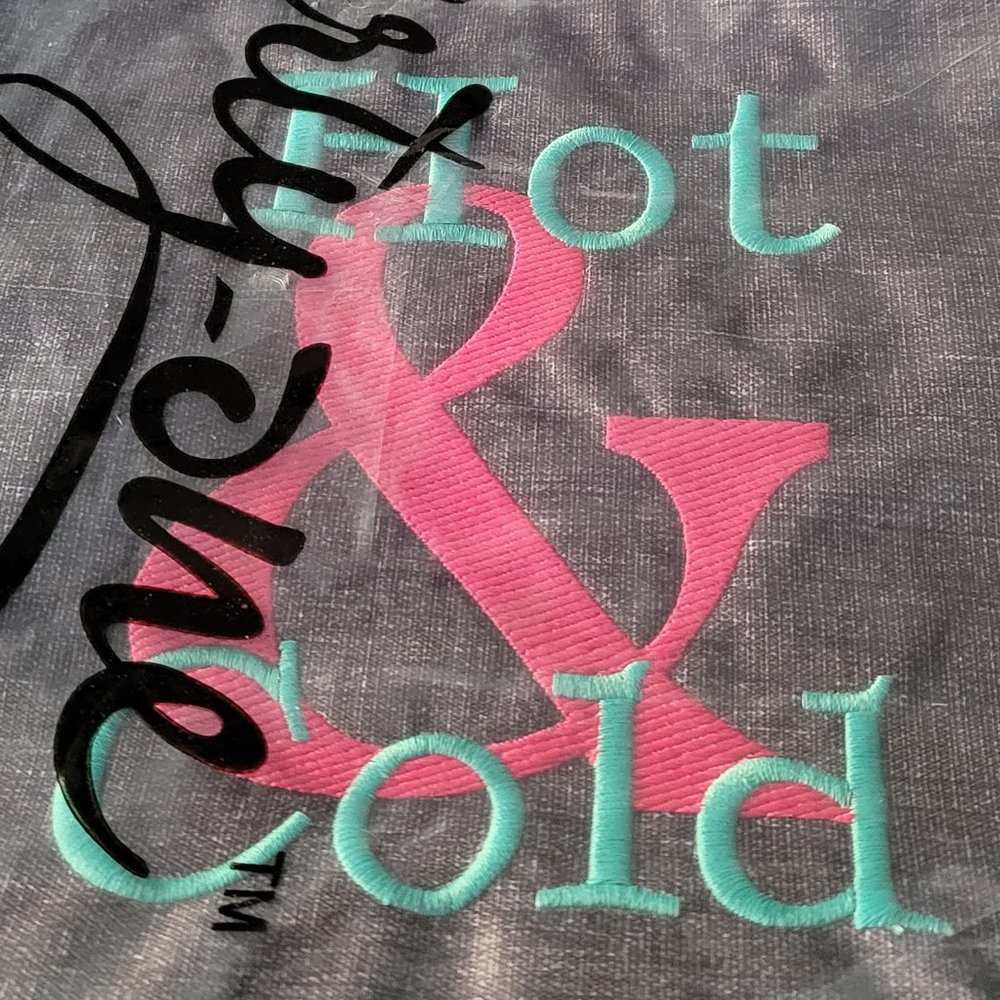 Thirty- one Tote-Ally Thermal - Charcoal Crosshatch Personalized - Hot & Cold